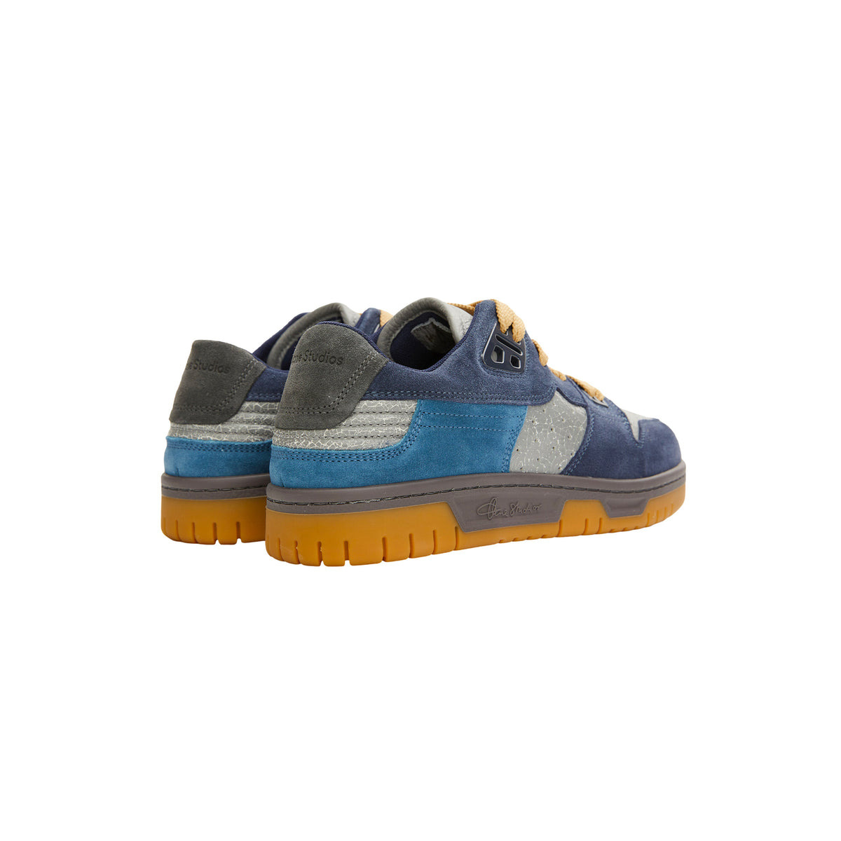 FUZZY LOW TOP SNEAKERS (GREY/BLUE) - 5