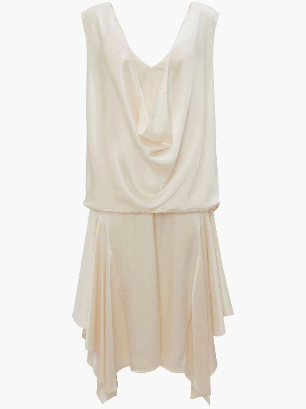 DRAPED SLEEVELESS DRESS - 1