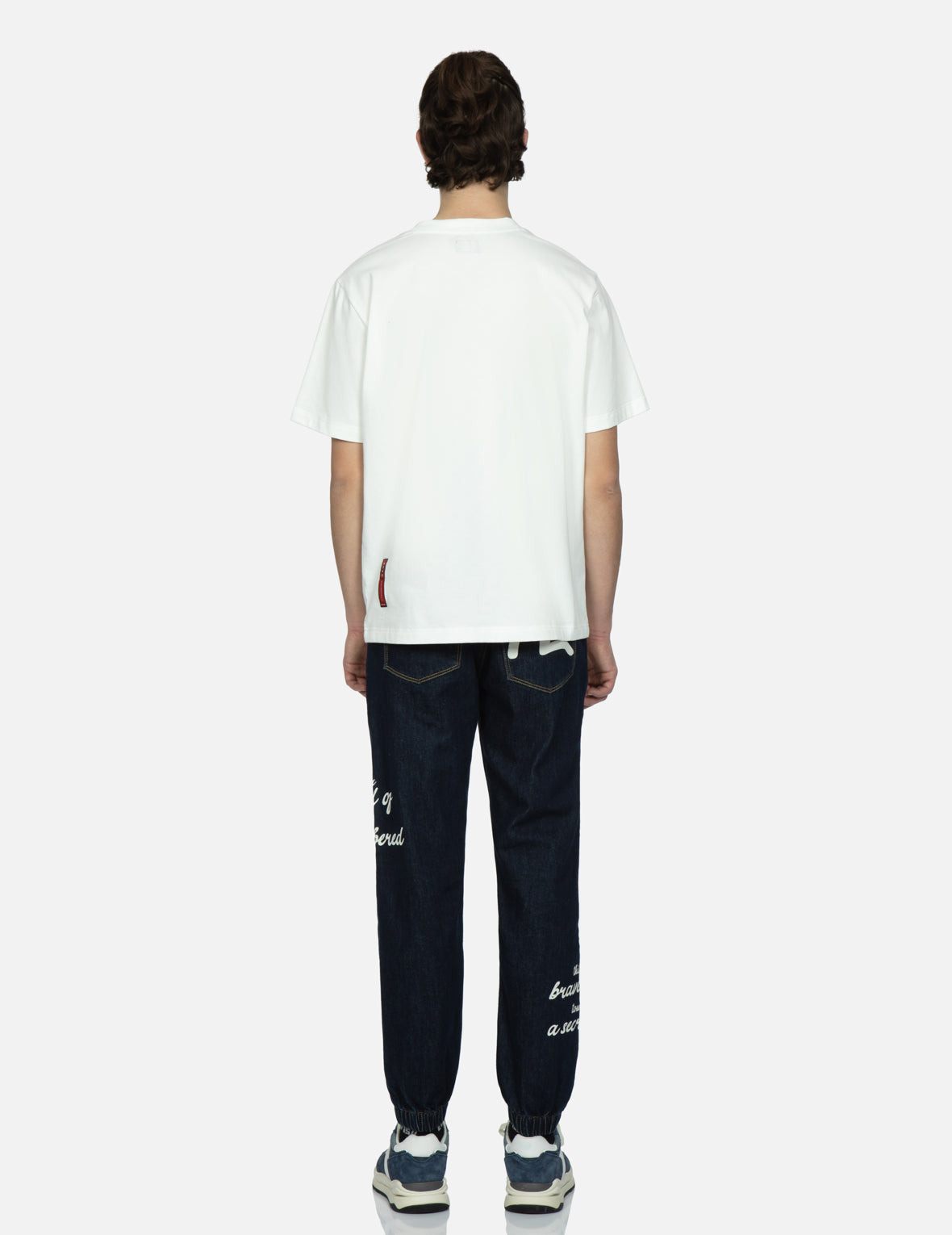 SLOGAN AND SEAGULL PRINT REGULAR-FIT JOGGER PANTS - 5