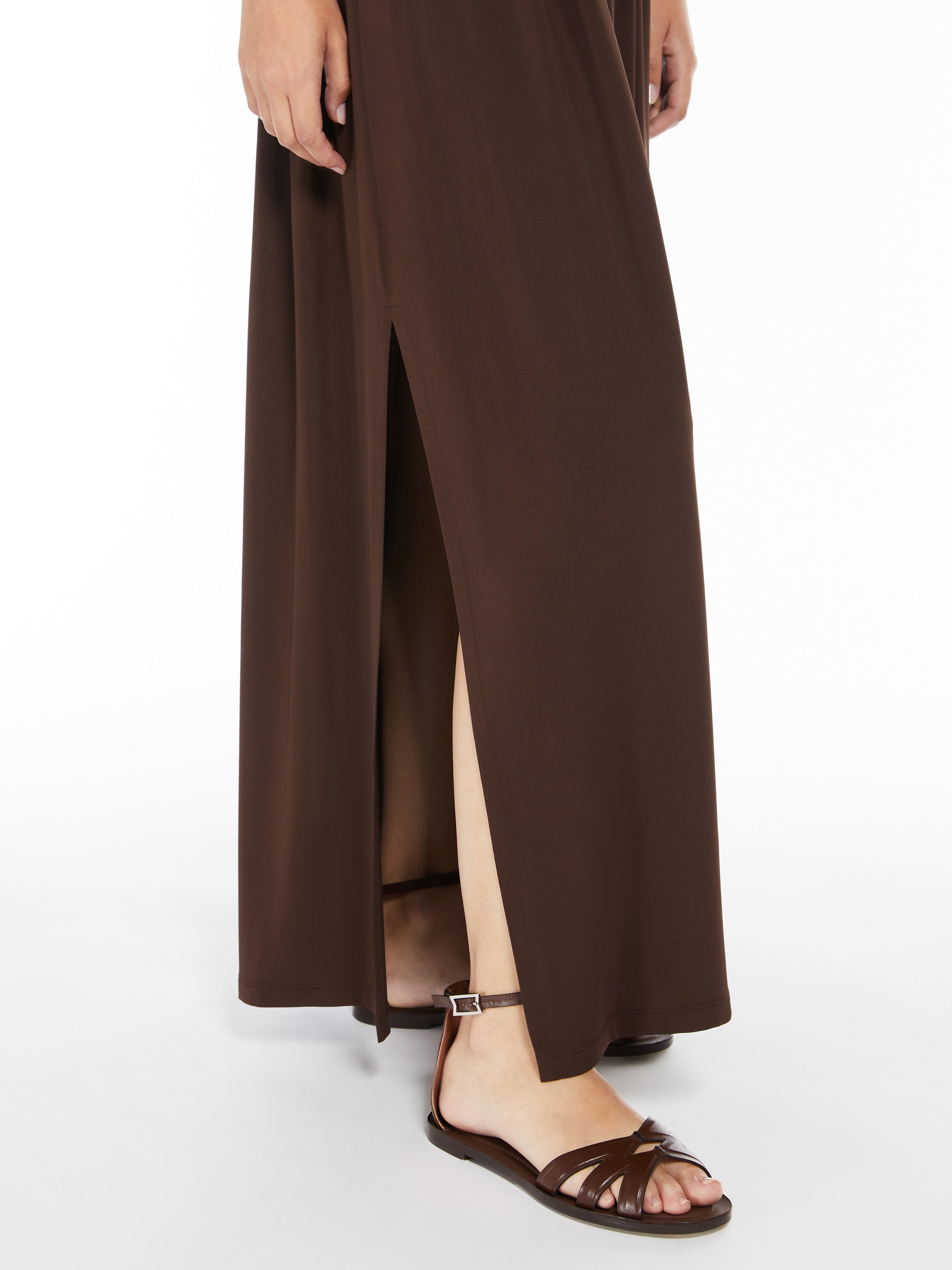 Max Mara WALTER Stretch jersey long dress | REVERSIBLE