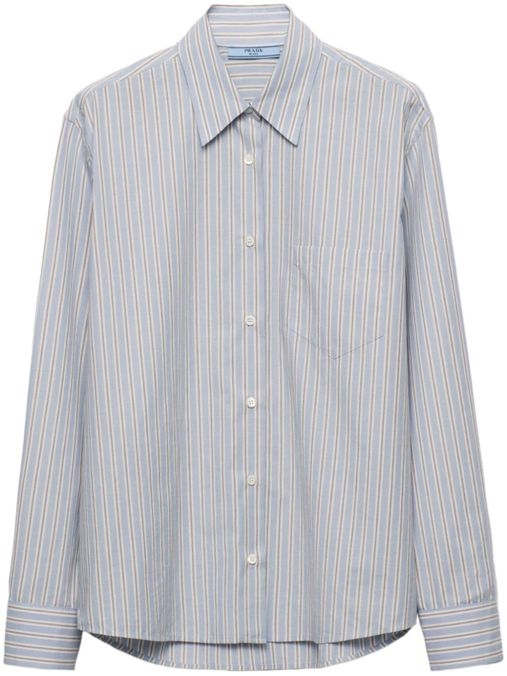 striped cotton shirt - 1