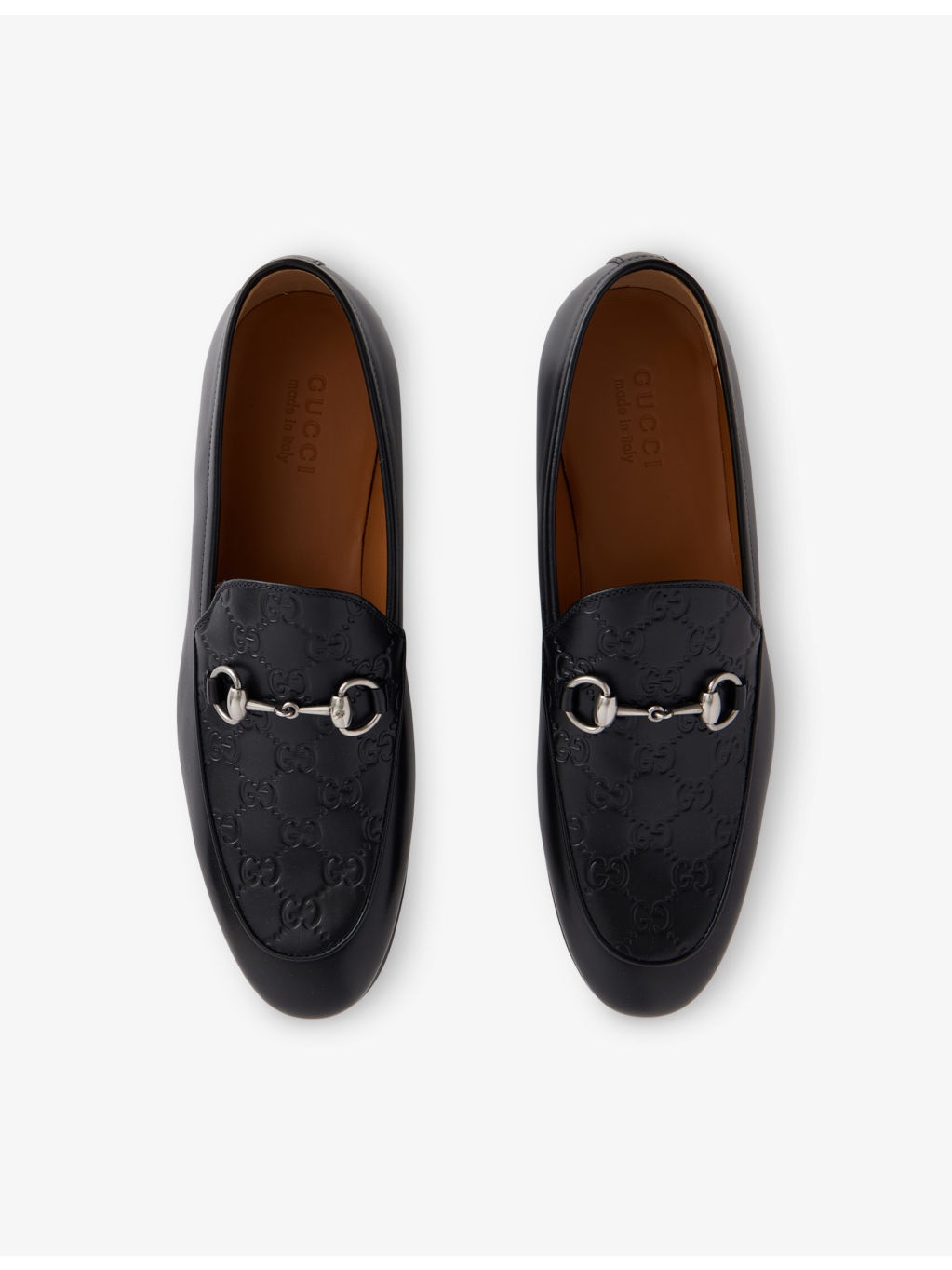 GG-Monogram Horsebit Leather Loafers - 2