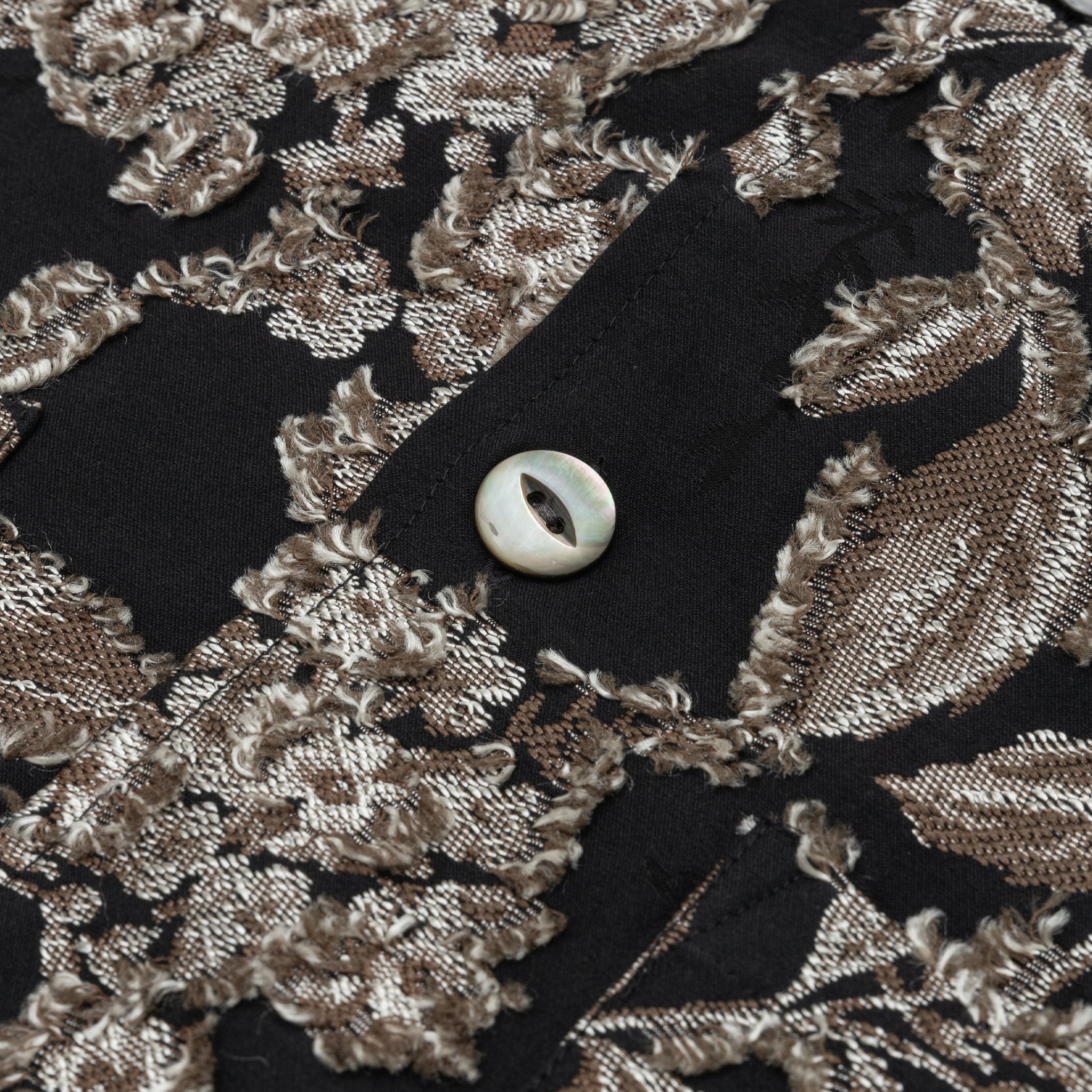 FLOWER CUT JACQUARD CABANA SHIRT - 3