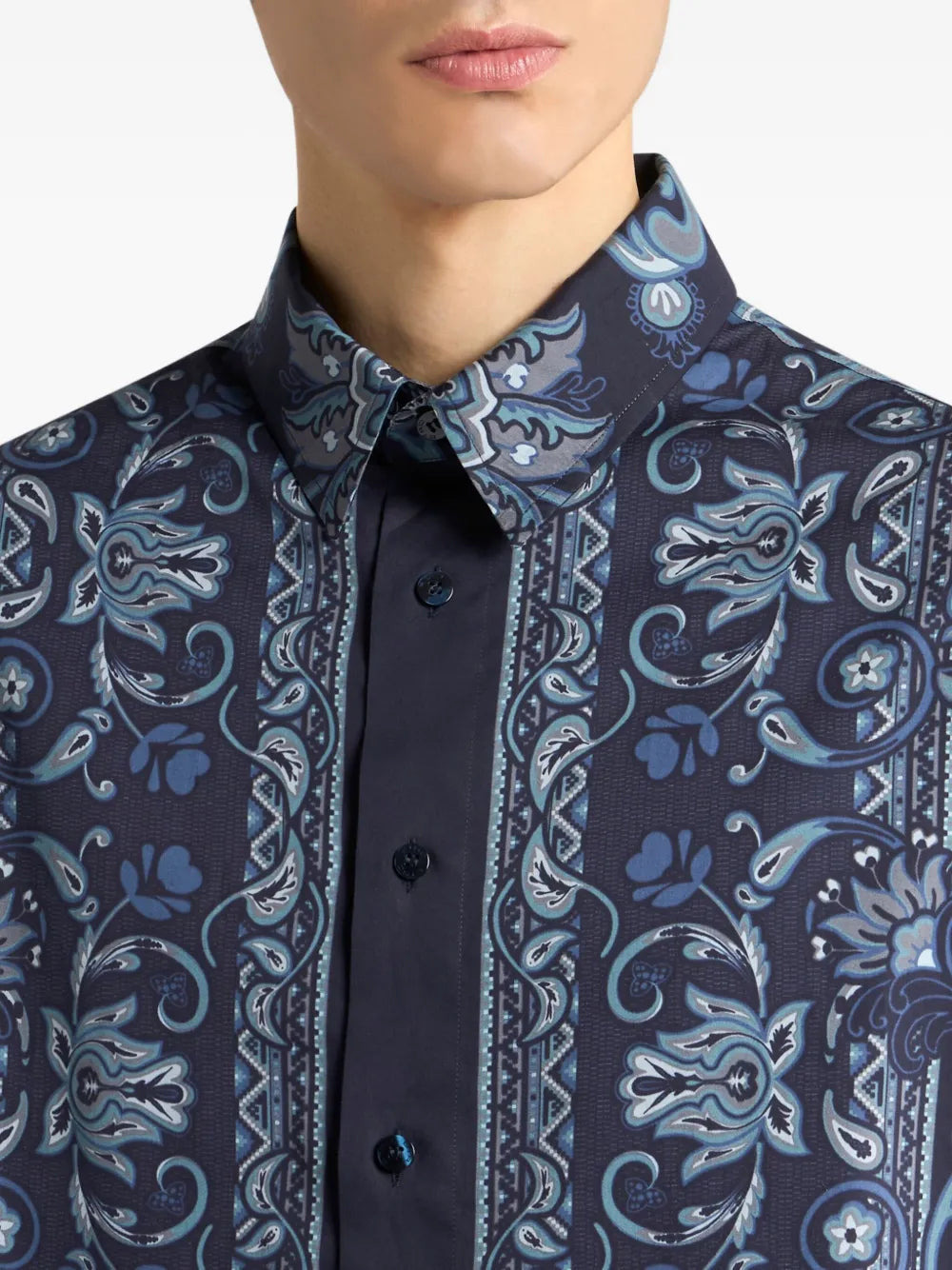 Etro Men Paisley-Print Cotton Shirt - 4