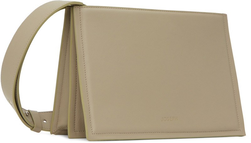 JOSEPH Gray Triple Shoulder Bag outlook