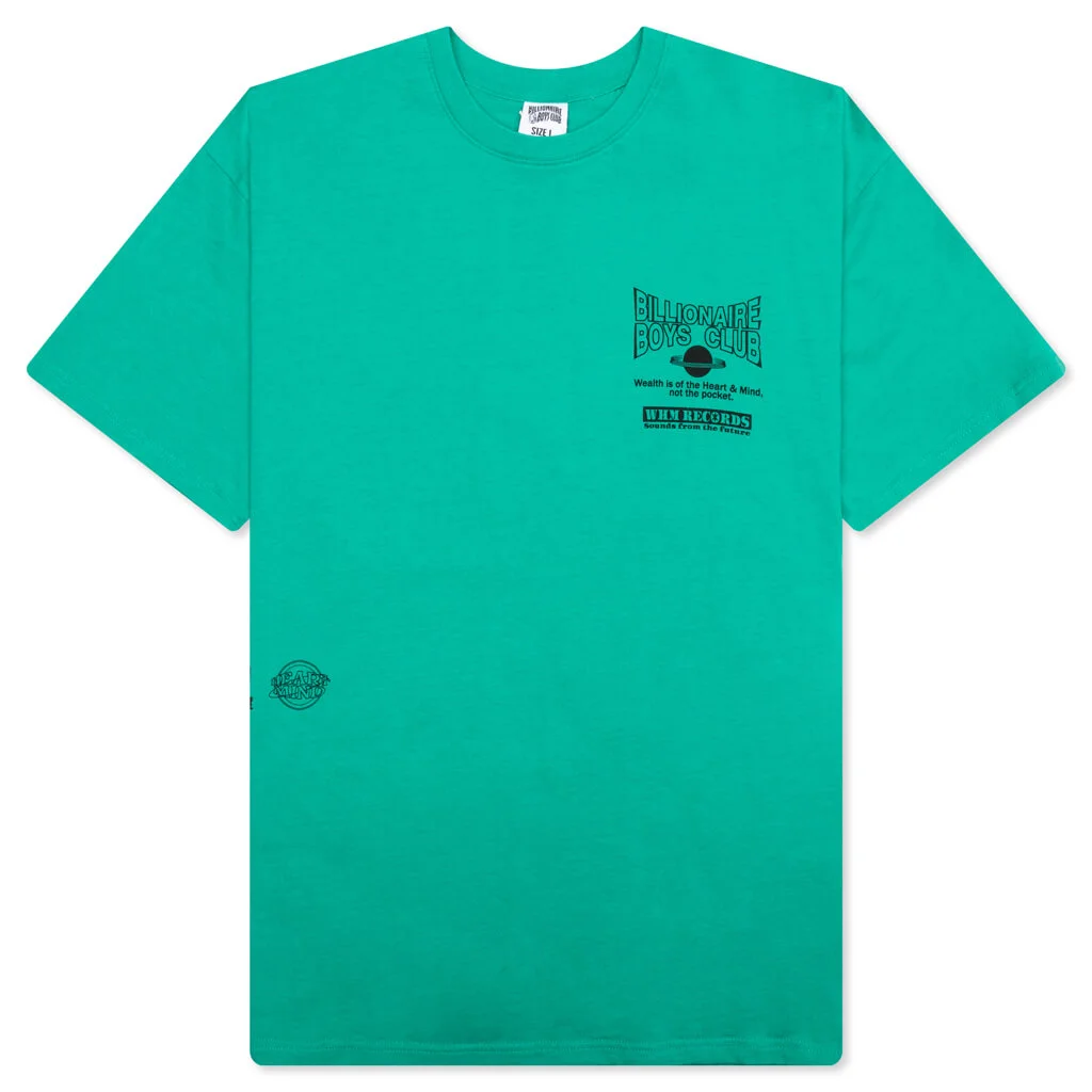 WHIM RECORDS S/S TEE - SEA GREEN - 1