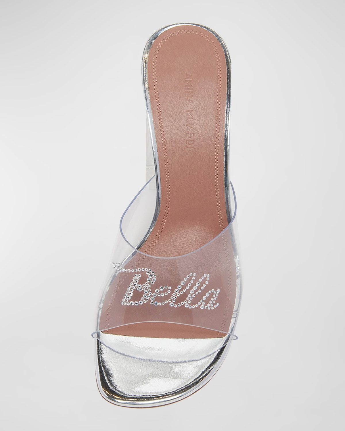 Bella Glass Slipper Mule Sandals - 4