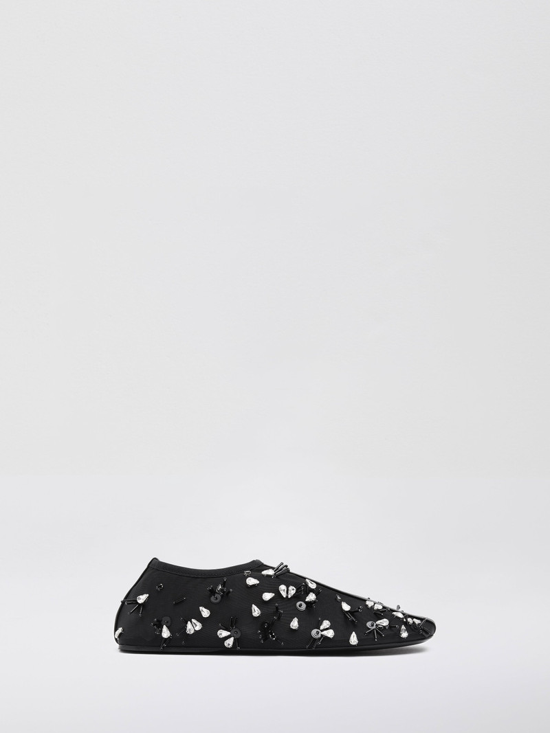 Frosted Beaded Mesh Flat 1