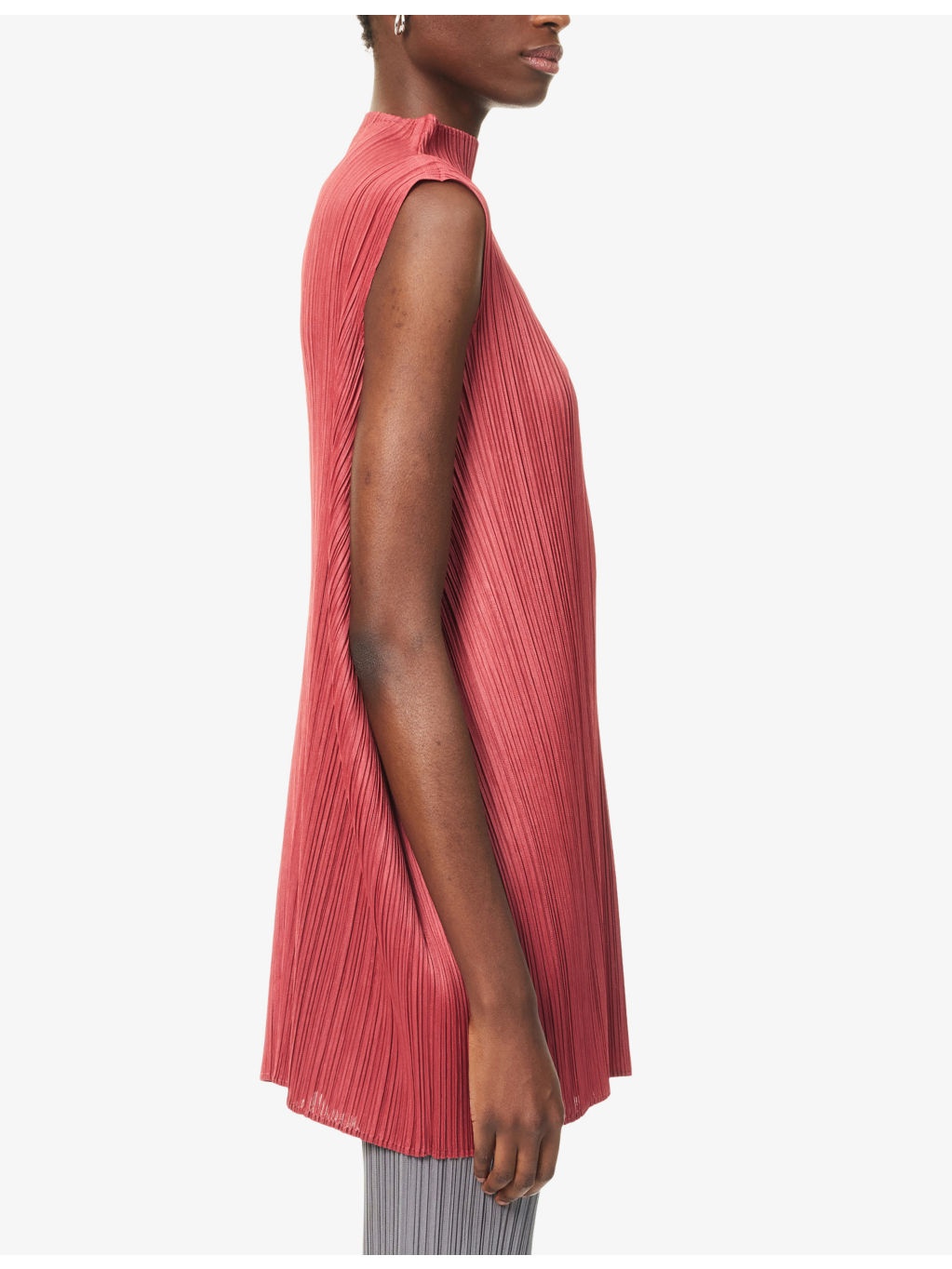 Lamp Shade Sleeveless Knitted Top - 3