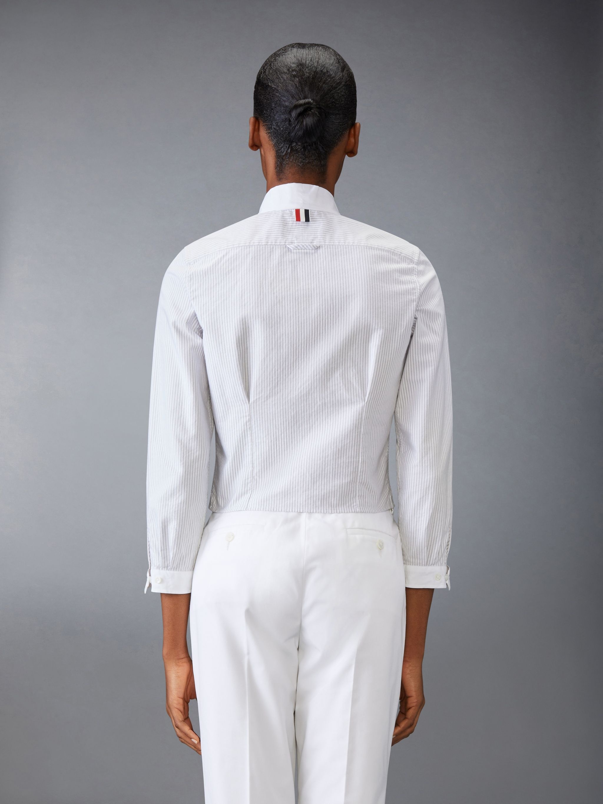 Poplin Bow Collar Blouse - 2