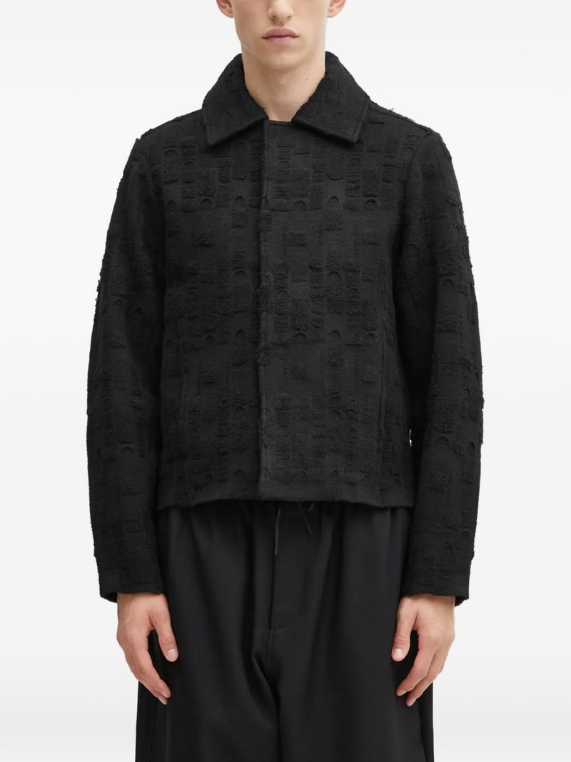 textured buttoned cardigan 1