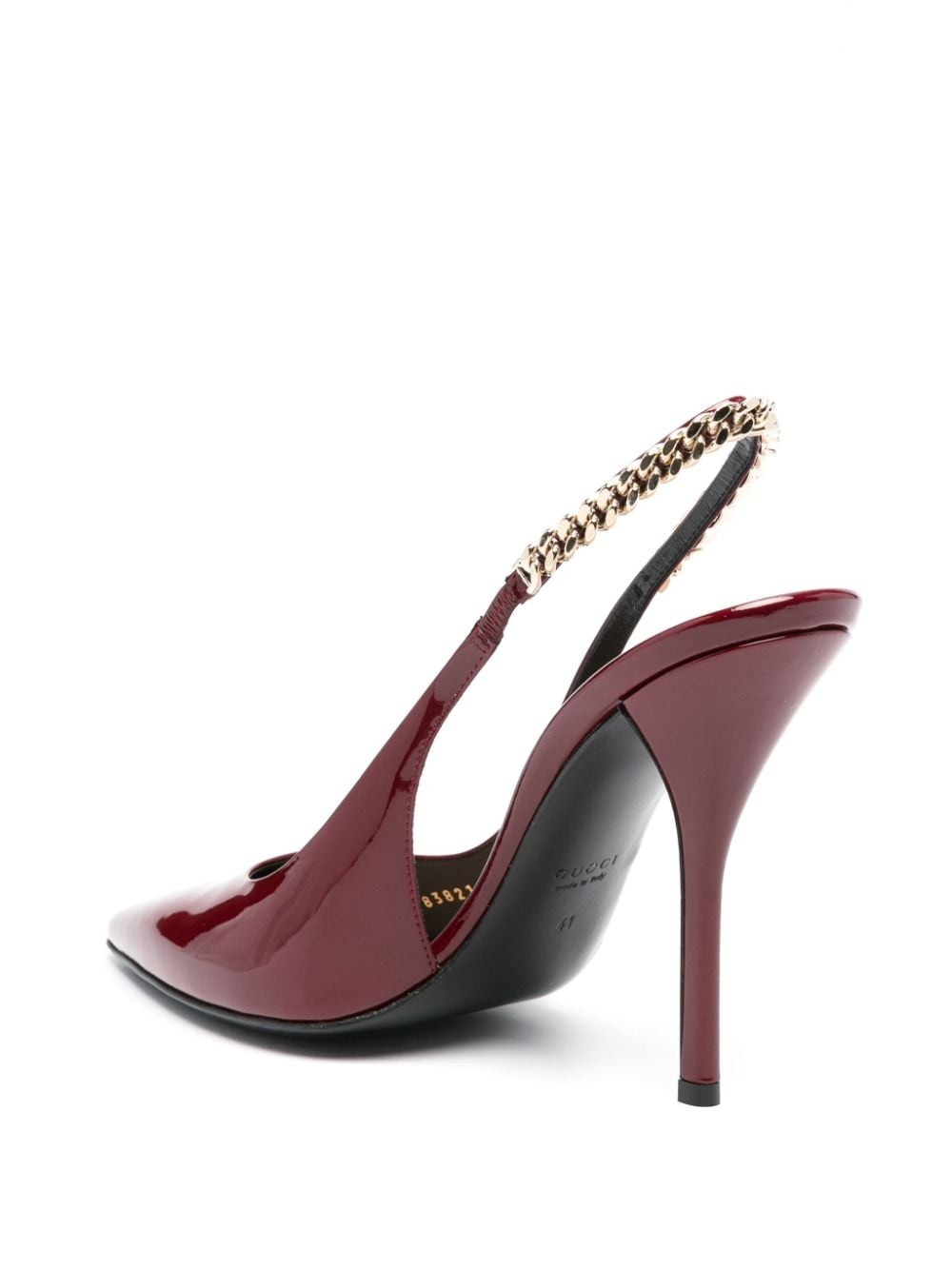 Patent leather slingback pumps - 3