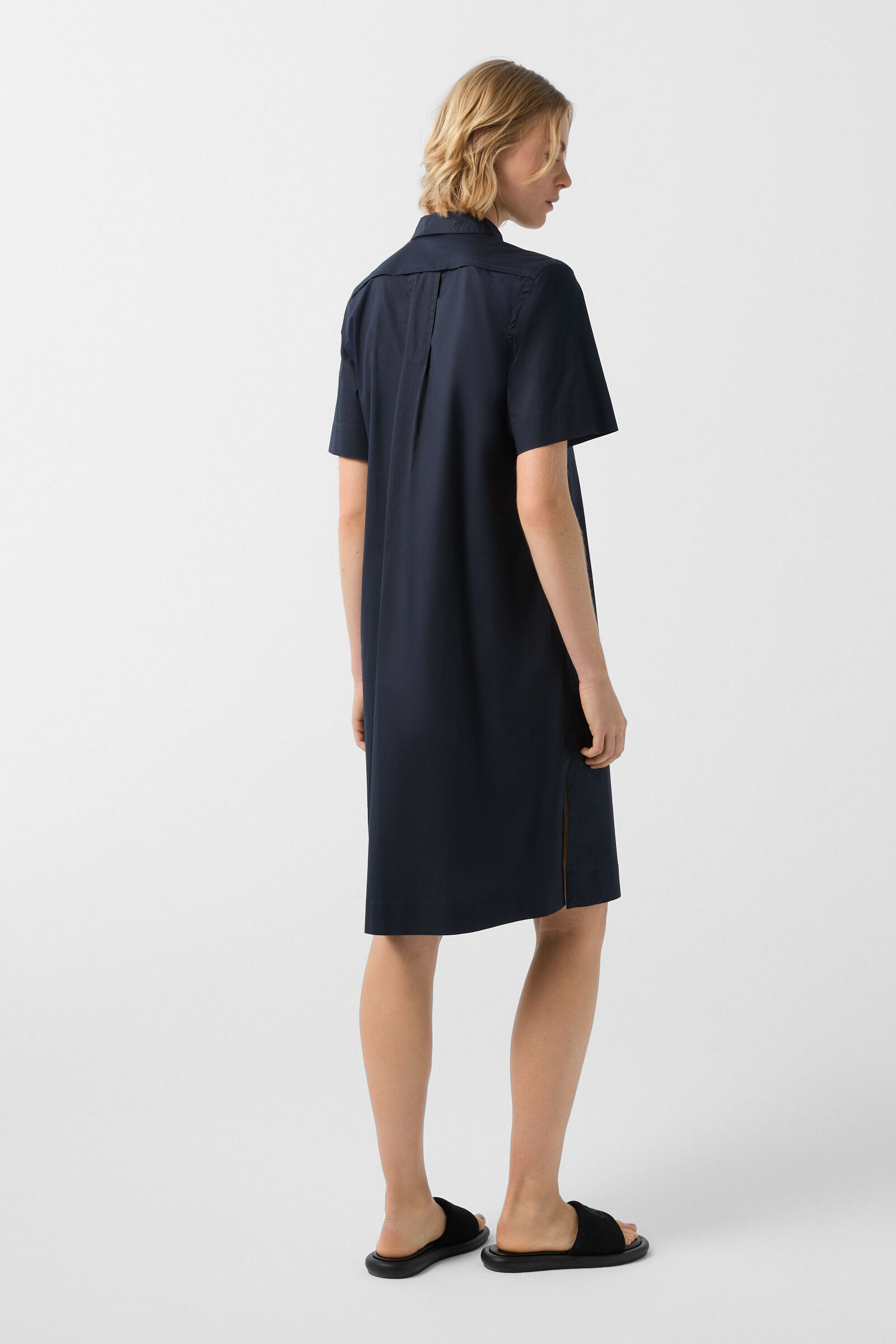 Ashlyn shirt dress in Navy blue - 3