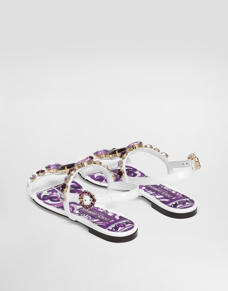 Dolce & Gabbana Flip-flops with jewel embroidery outlook