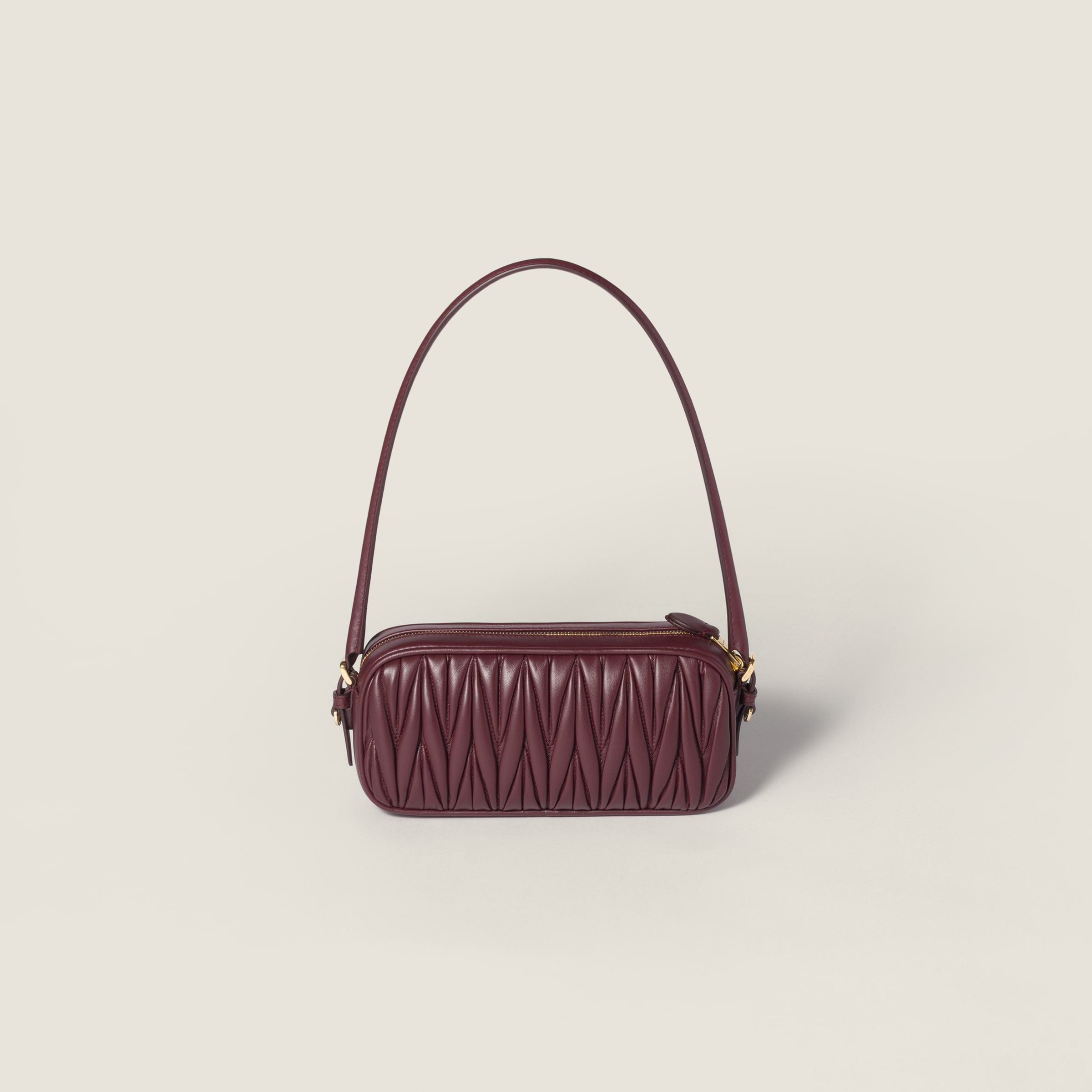 Matelassé nappa leather pouch - 3