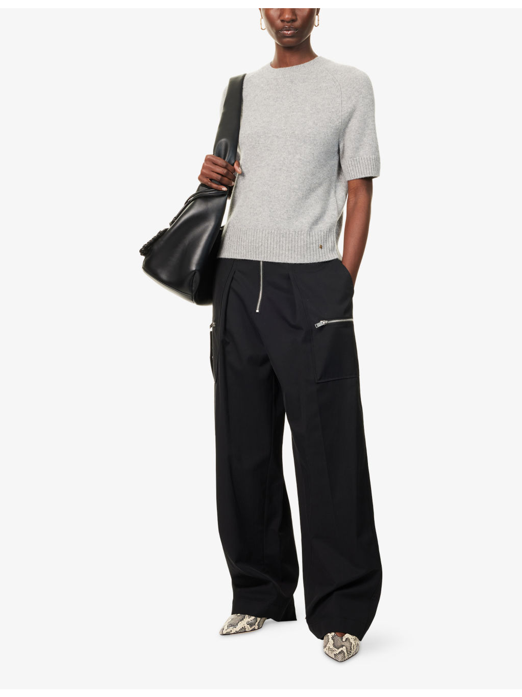 Jackson Short-Sleeves Cashmere Jumper - 2
