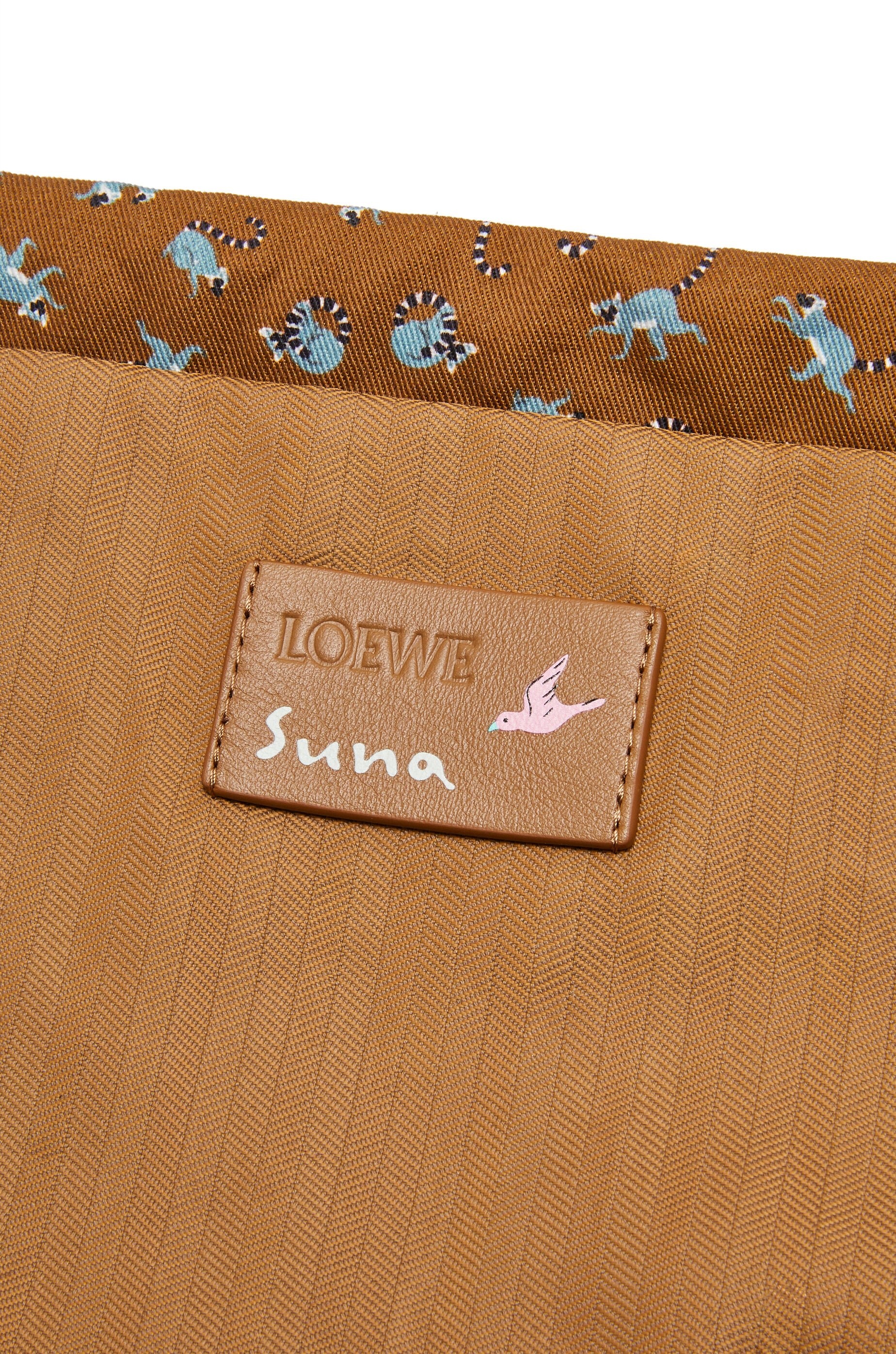 Lemur small drawstring pouch in canvas - 4