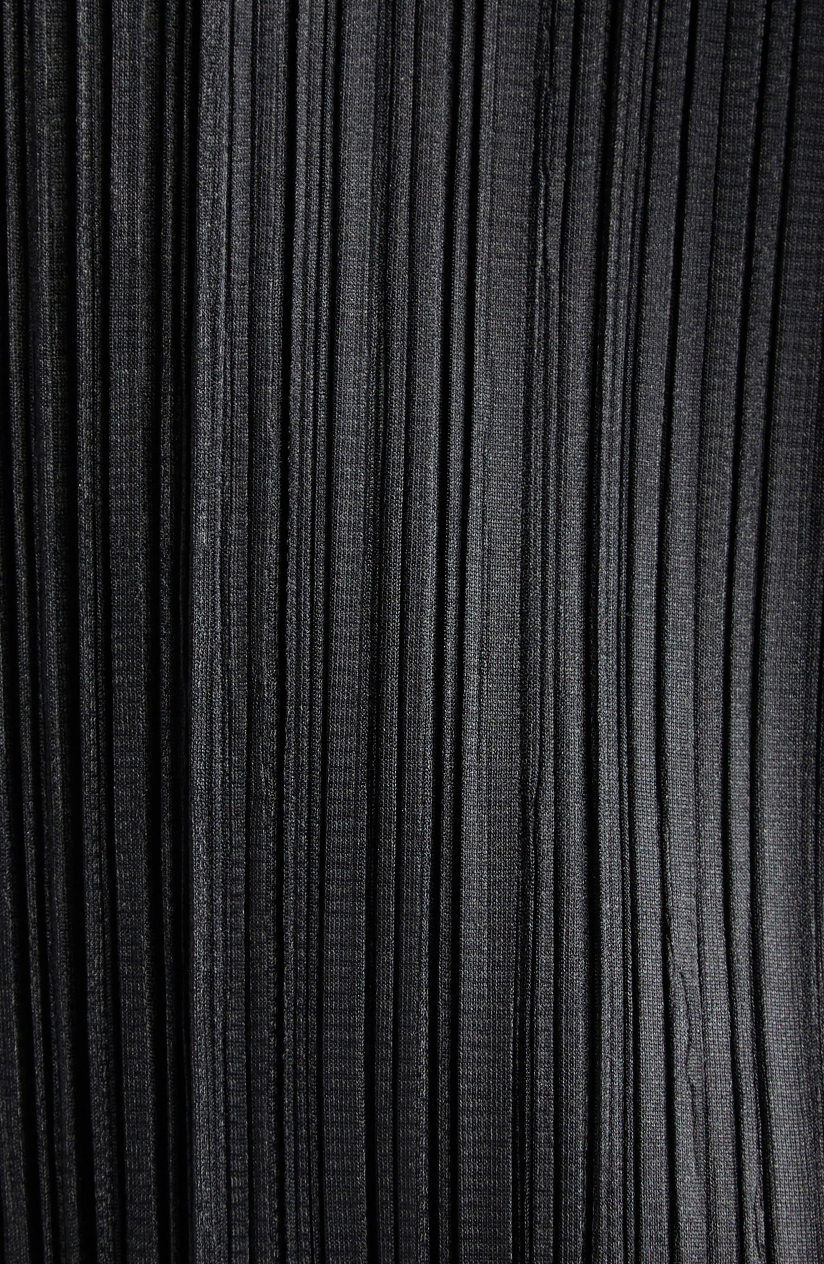 Pleats Please Issey Miyake Monthly Colors August Pleated Short Sleeve Hoodie in Black at Nordstrom - 7