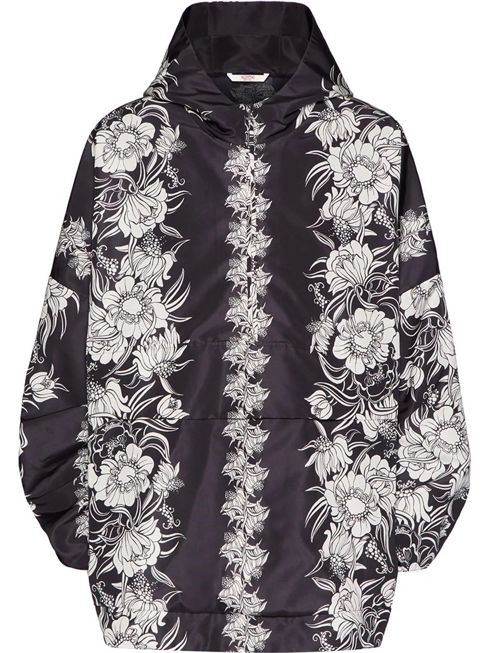 graphic-print hooded jacket - 1