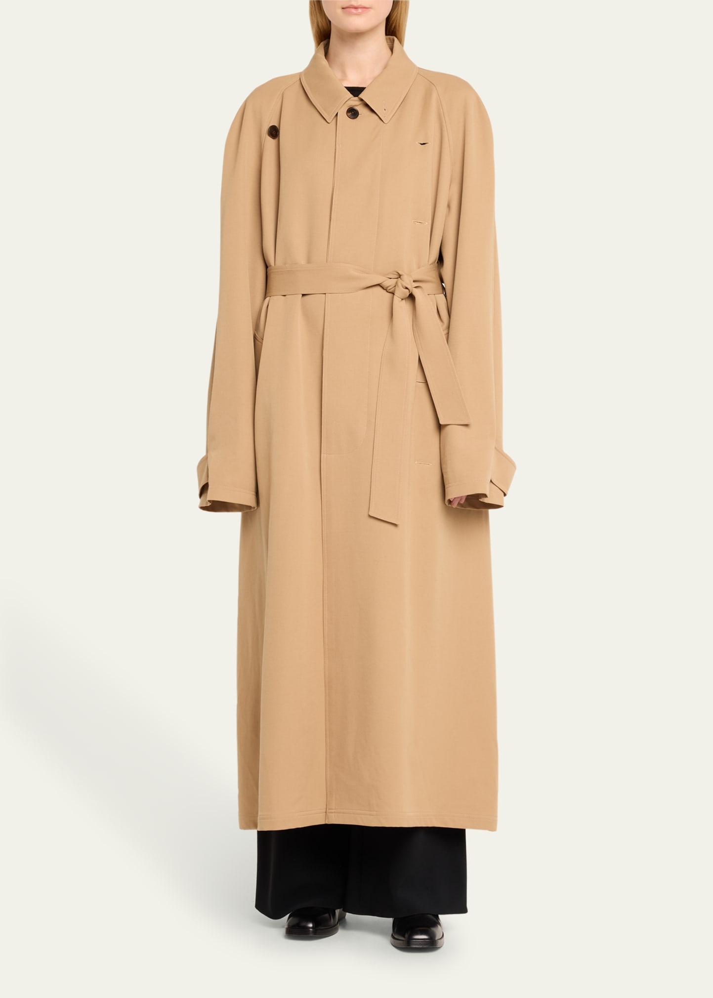 【LIDNM】 WOOL GABA TRENCH COAT LIDNM（リドム）の「WOOL GABA TRENCH COAT（トレンチコート