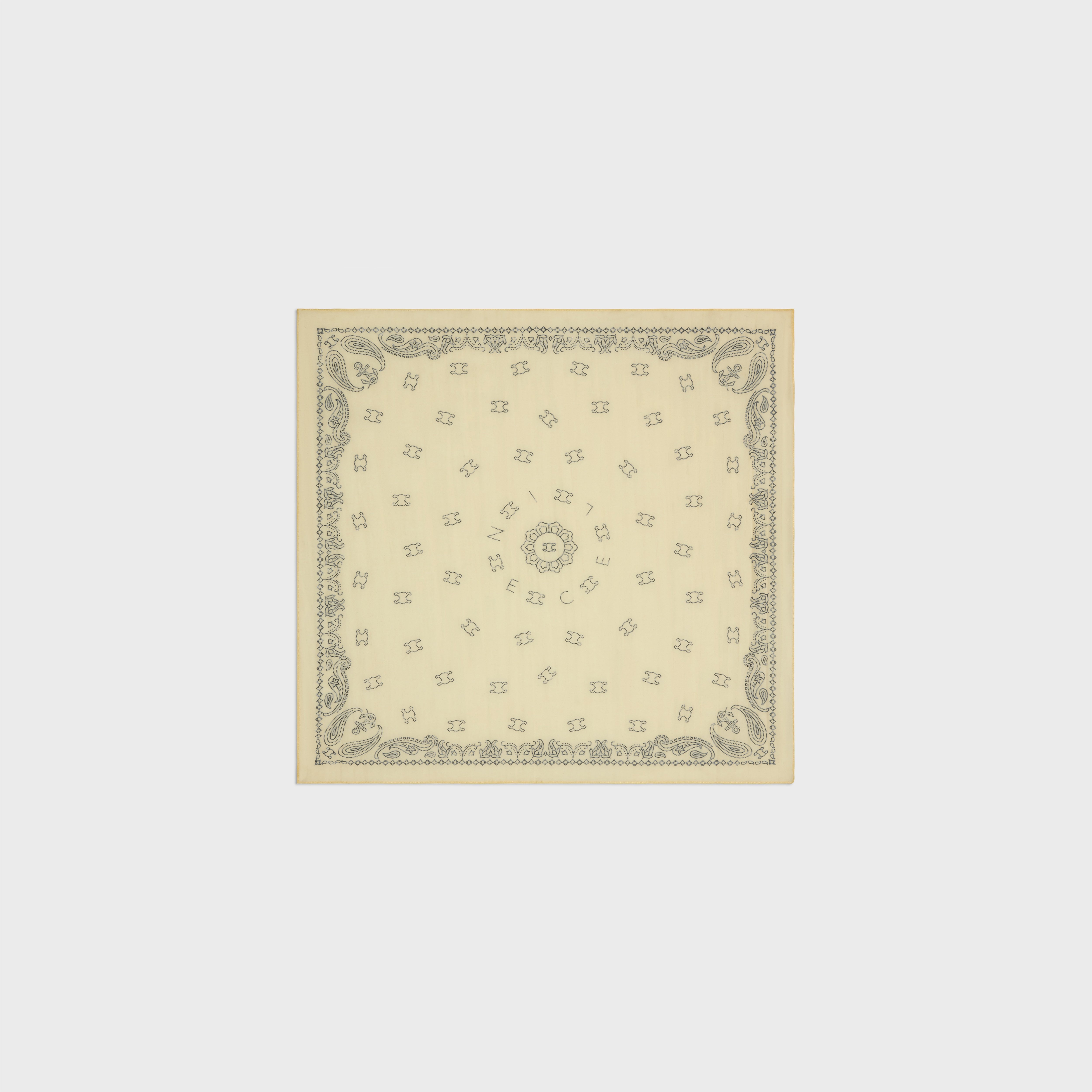 [CELINE]セリーヌ BANDANA IN COTTON AND SILK CELINE Bandana in cotton and silk | celine | REVERSIBLE
