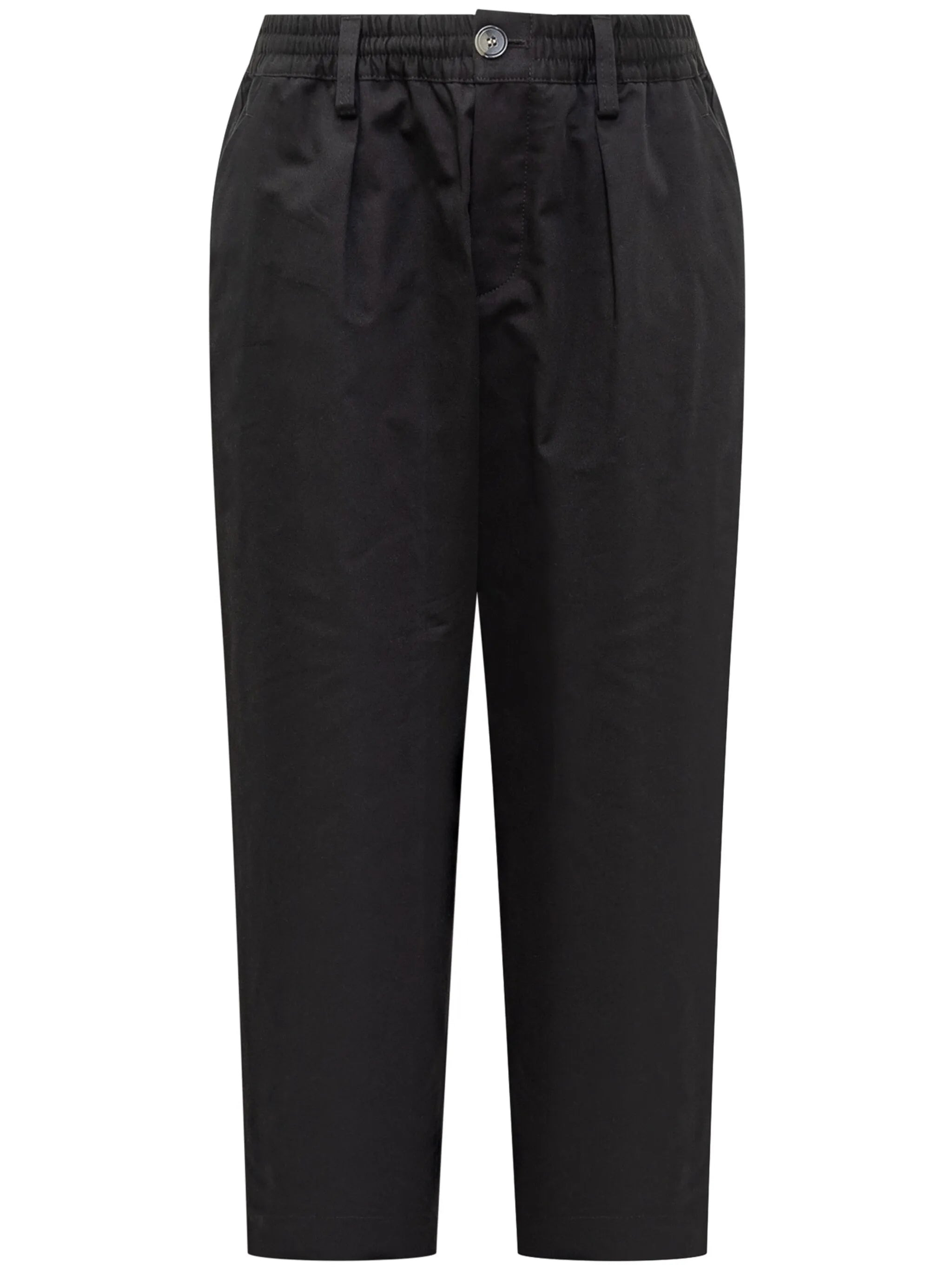 gabardine straight trousers - 1
