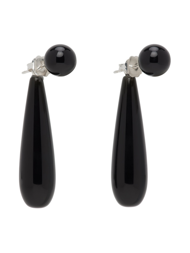 Sophie Buhai Black Small Angelika Earrings outlook