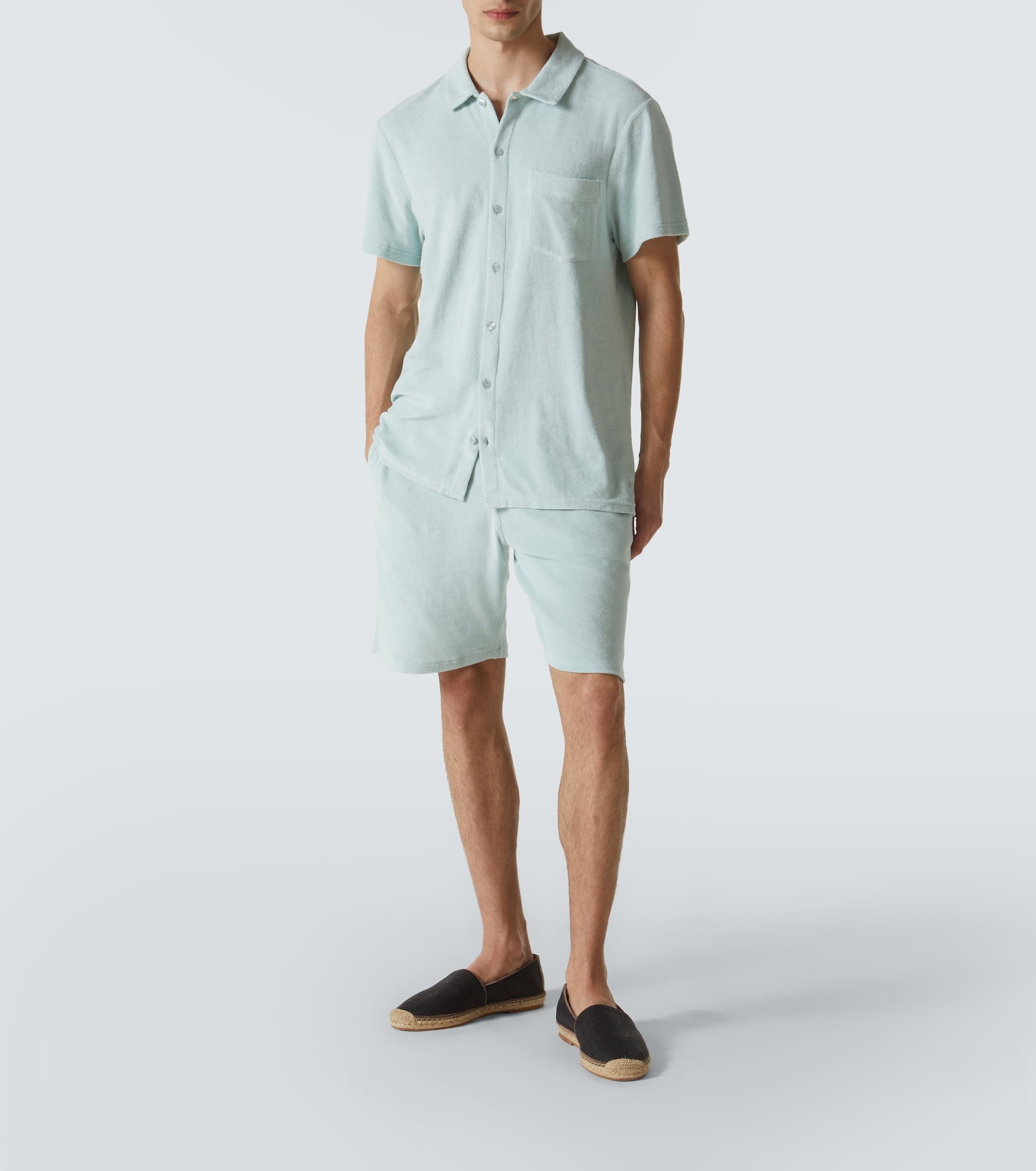 Charli cotton-blend terry bowling shirt - 2