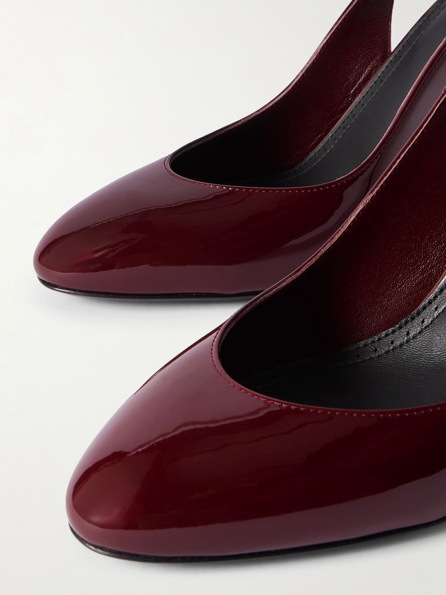 90 patent-leather pumps Burgundy - 4