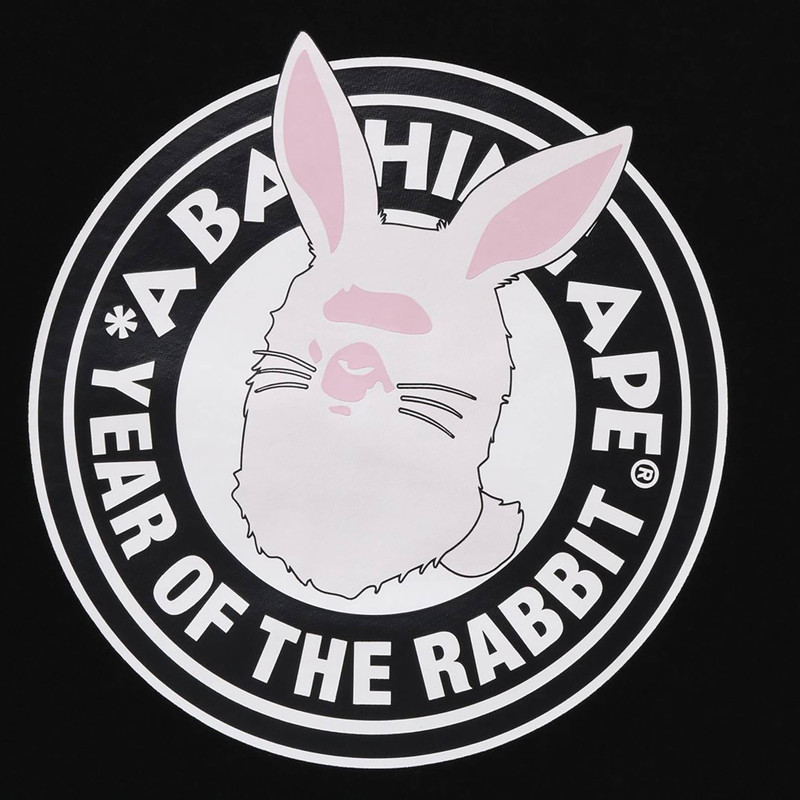 A BATHING APE® BAPE Year Of The Rabbit Crewneck M 'Black' outlook