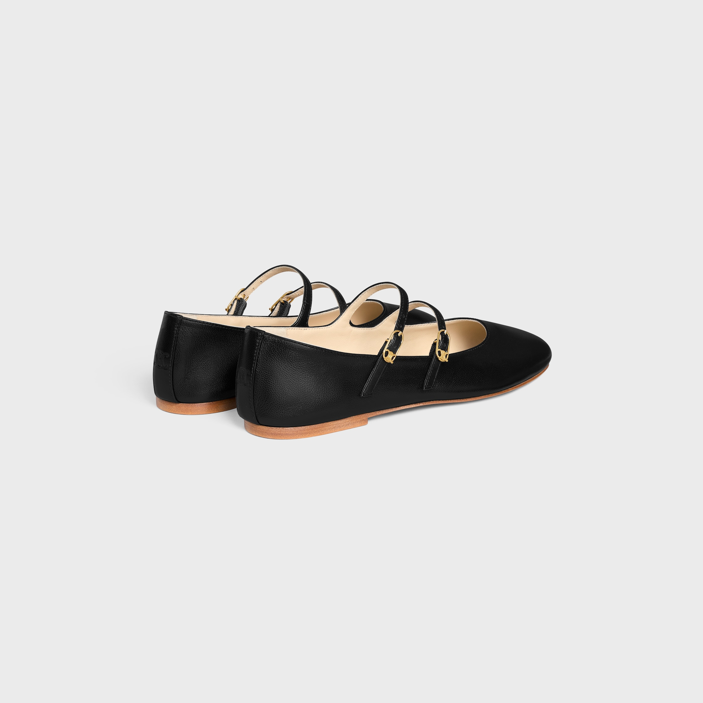 LES BALLERINES CELINE DOUBLE STRAP IN LAMBSKIN - 3