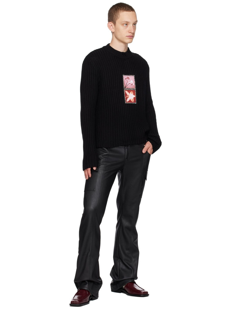 MISBHV Black Printed Sweater outlook