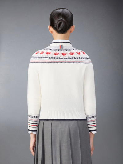 Thom Browne Wool and Mohair Rose Pullover outlook