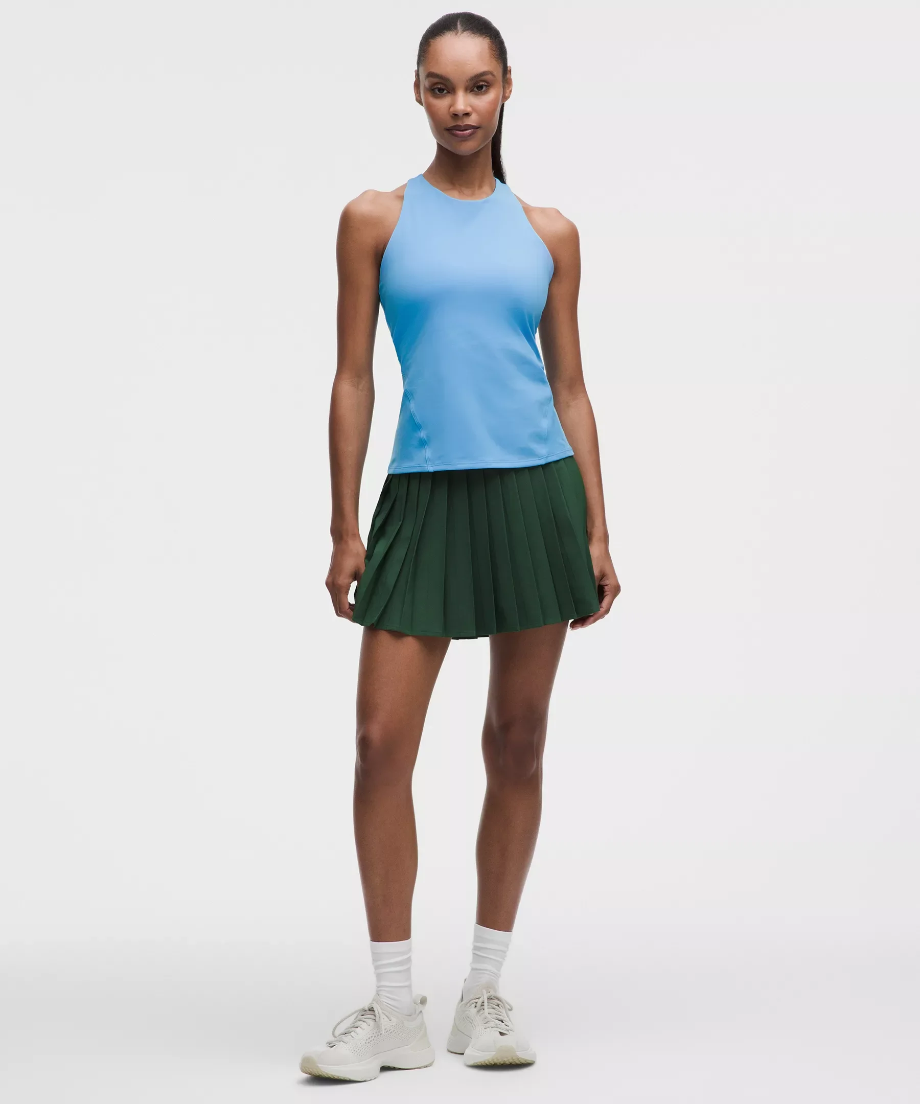 High-Rise Pleated Tennis Skirt *Long - 1