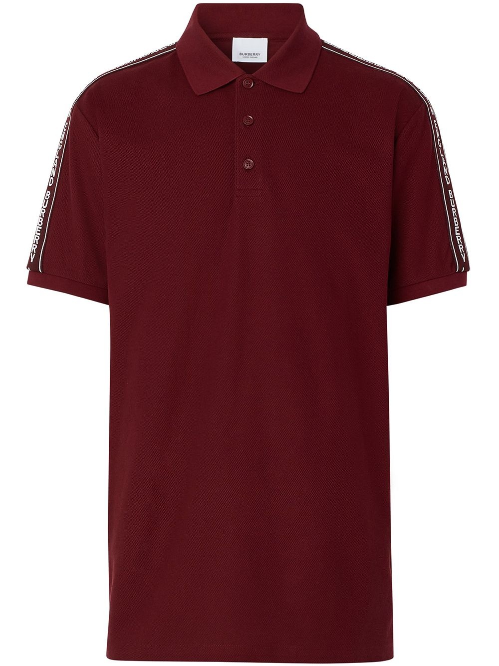 logo tape polo shirt - 1