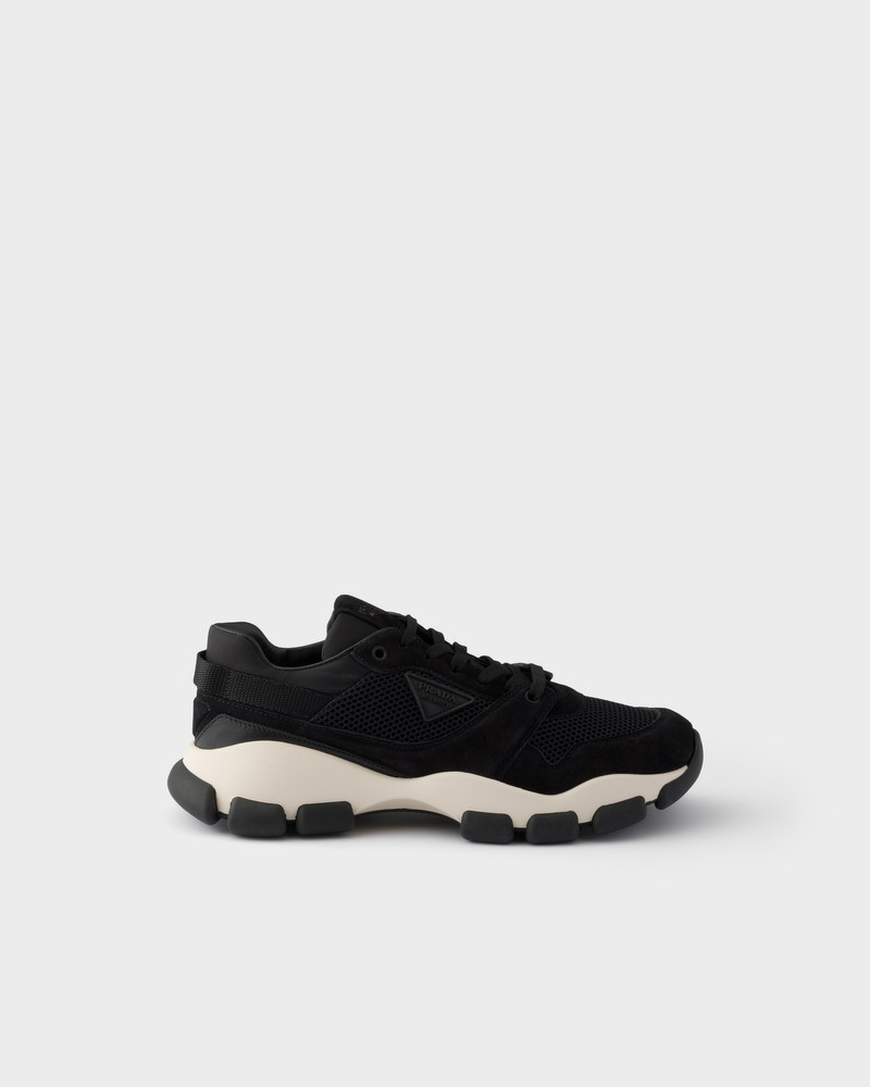 Prada Mesh fabric and suede sneakers outlook