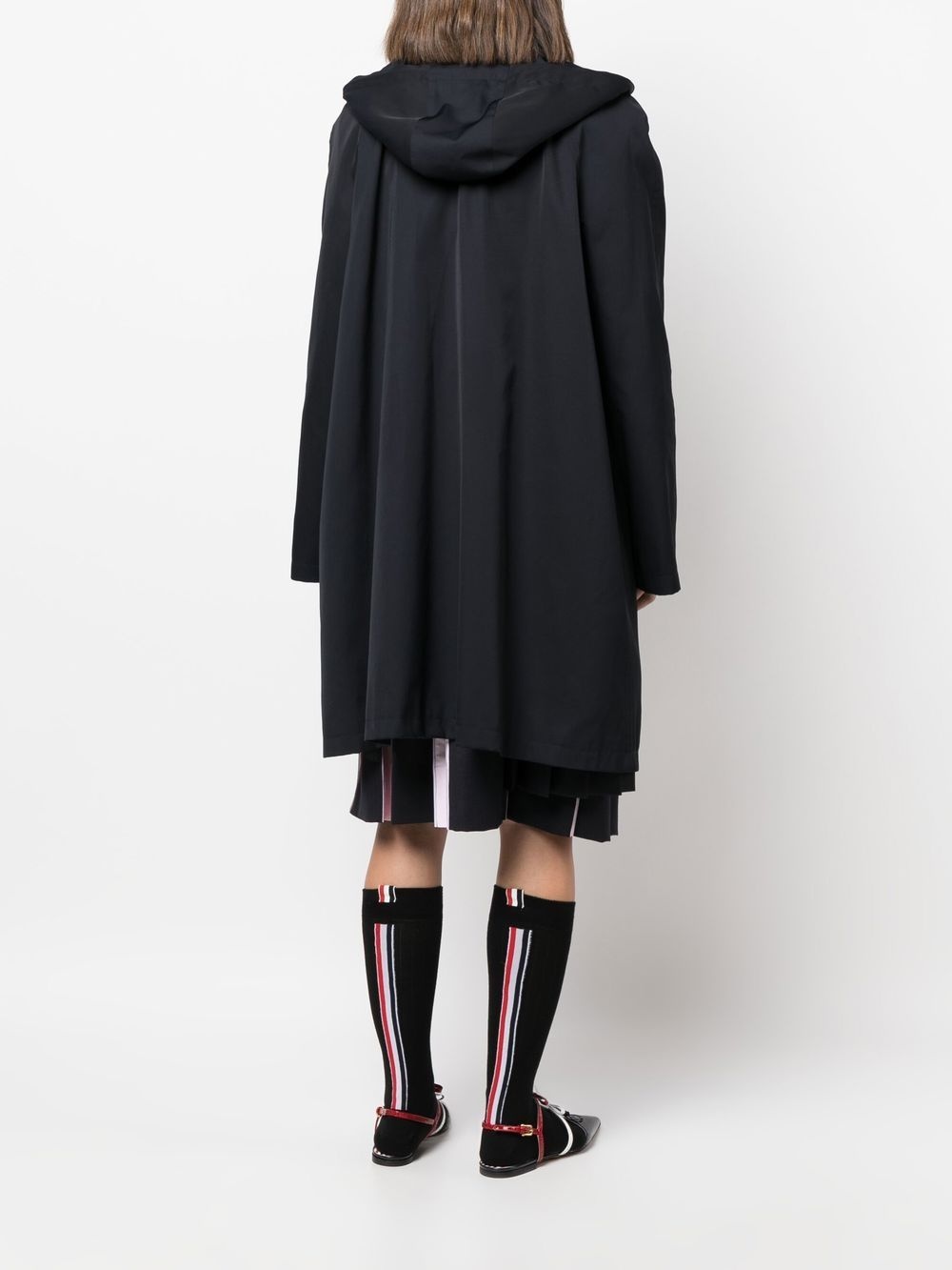 single-breasted hooded parka - 4