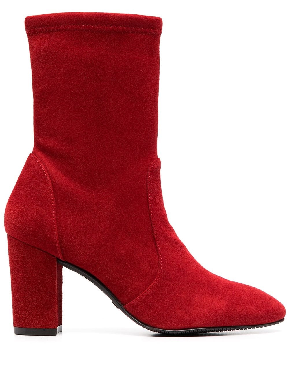 red suede sock boots - 1