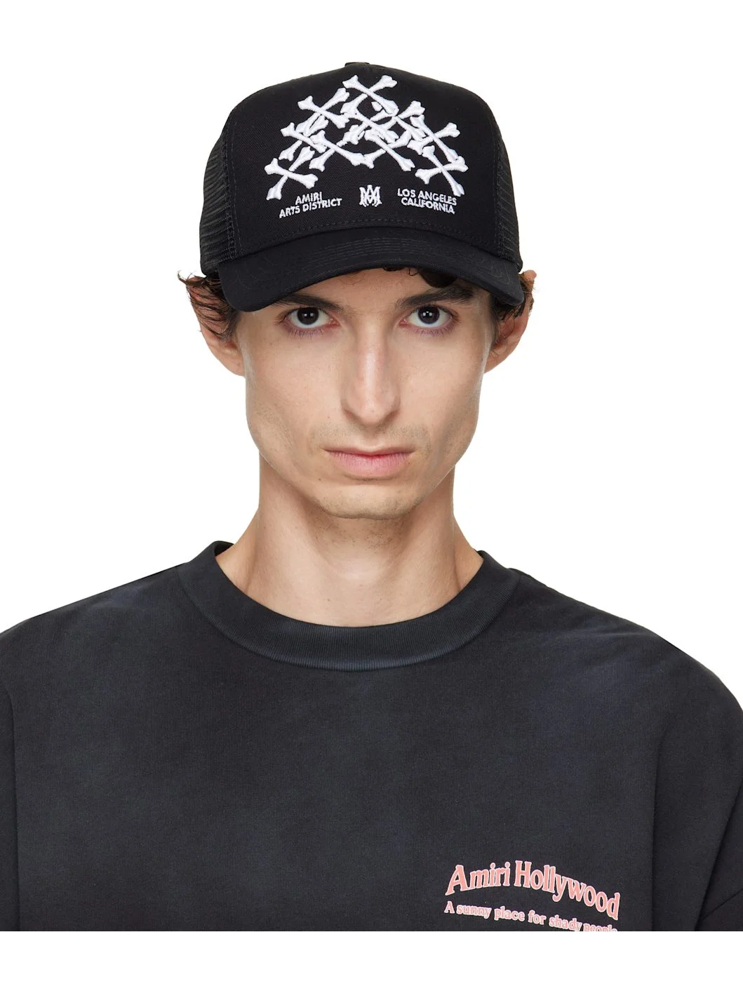 Black Bones Stacked Trucker Cap - 1