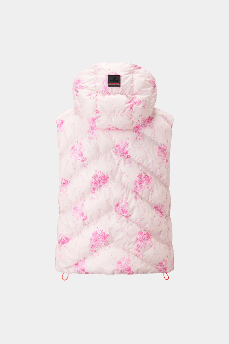 Naima Quilted waistcoat in Pink 9