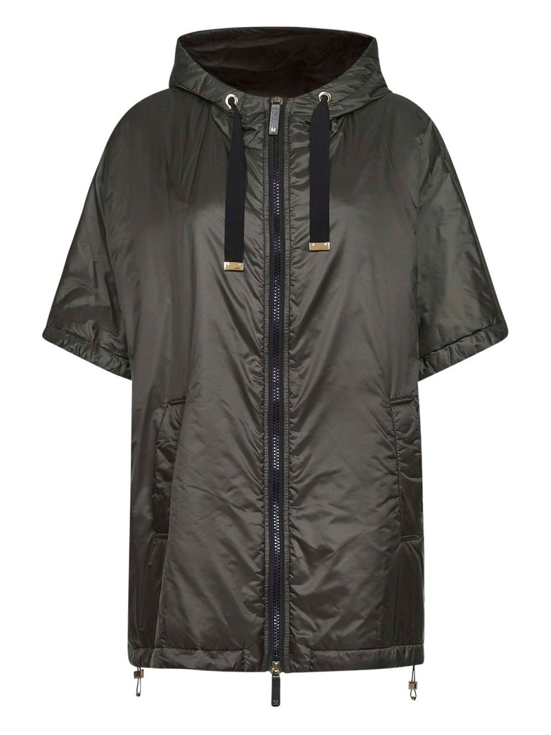 hooded short-sleeve raincoat 1