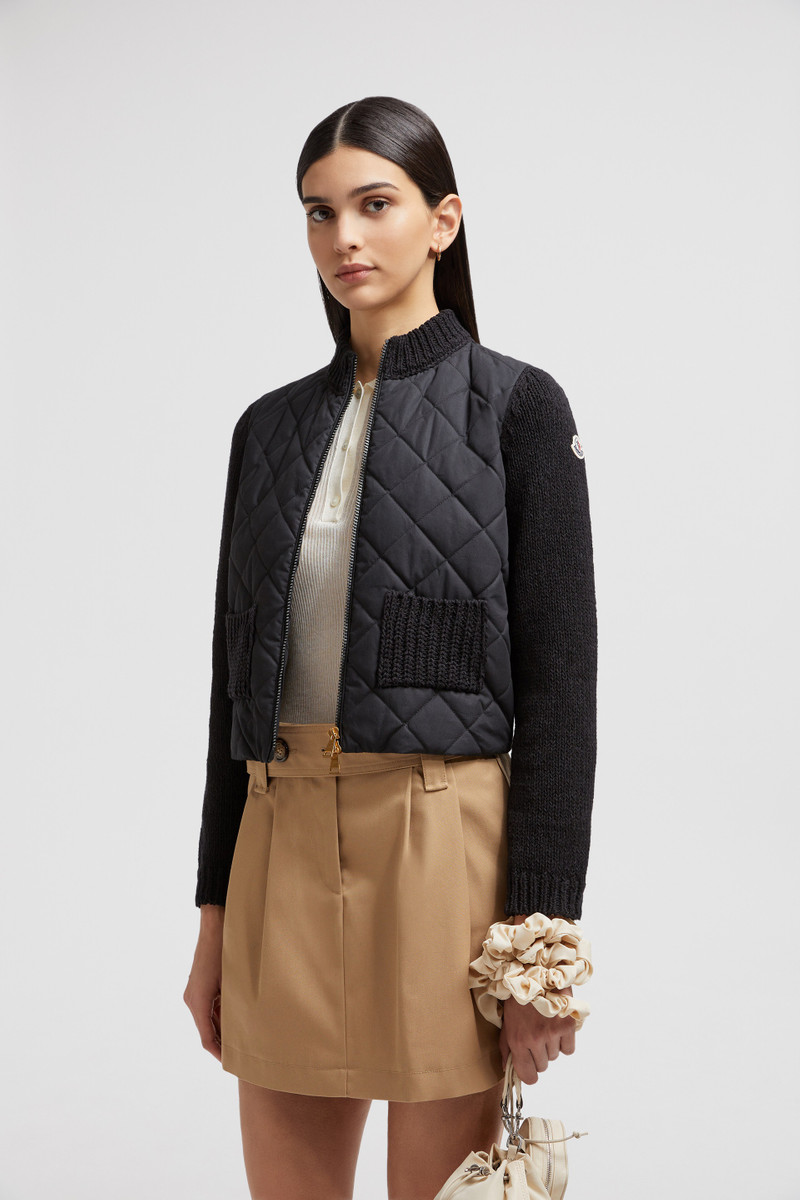 Moncler Padded Cotton Zip-Up Cardigan outlook
