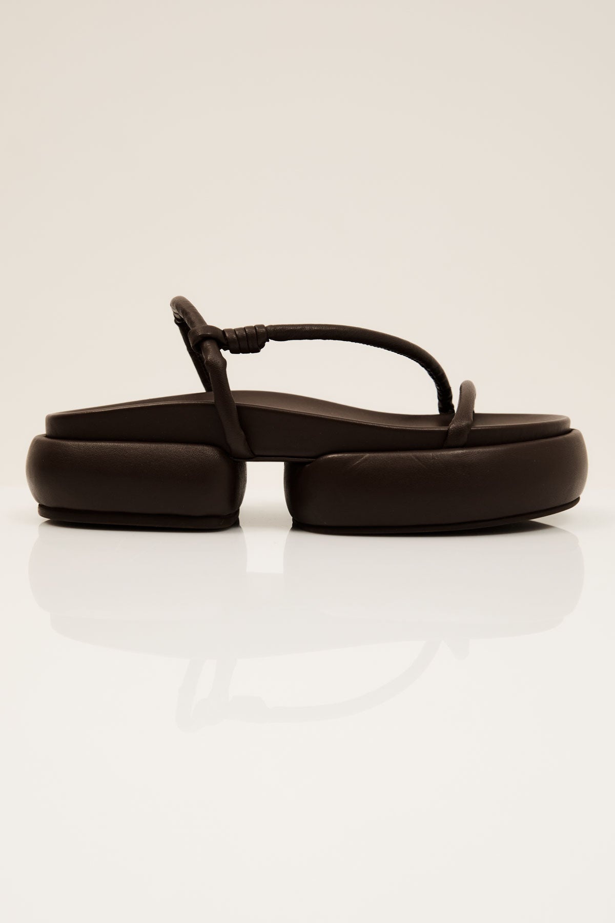 Strappy Pillow Slides - Chocolate - 2