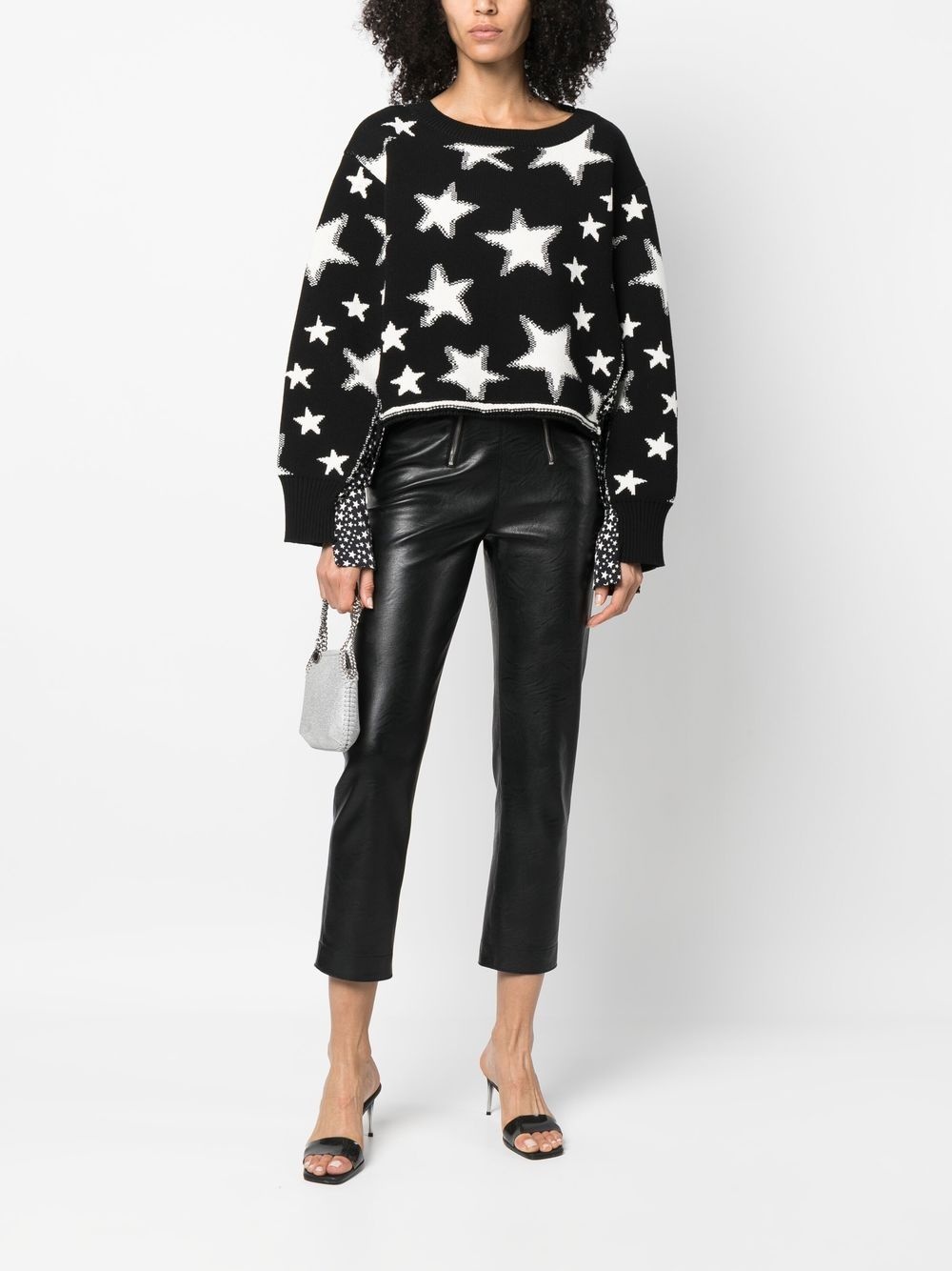 star-motif knitted jumper - 2