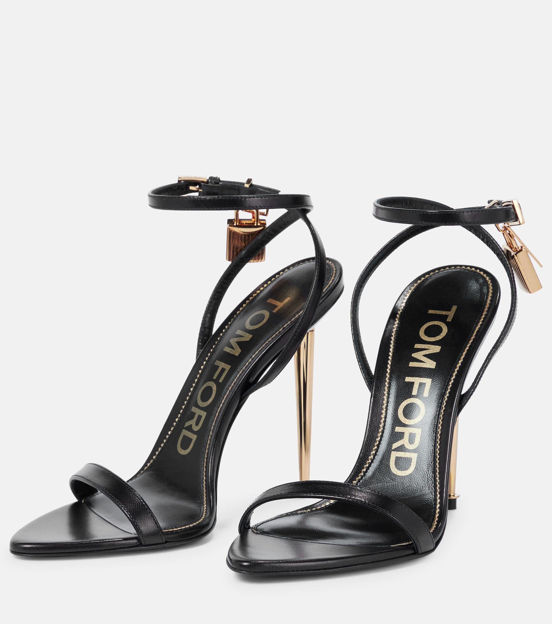Padlock leather sandals - 5