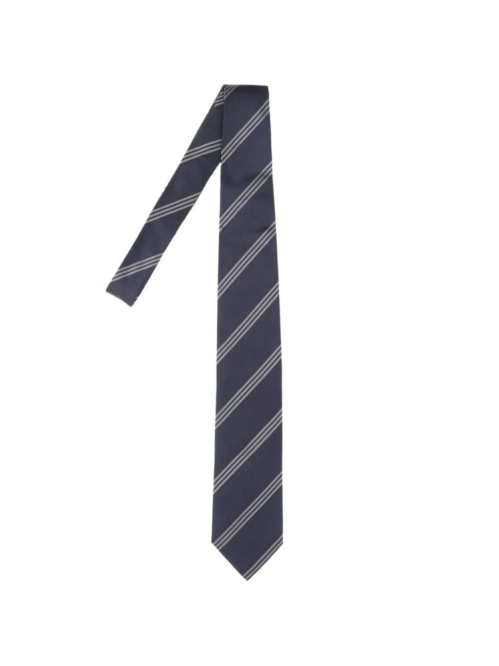 striped silk tie - 1