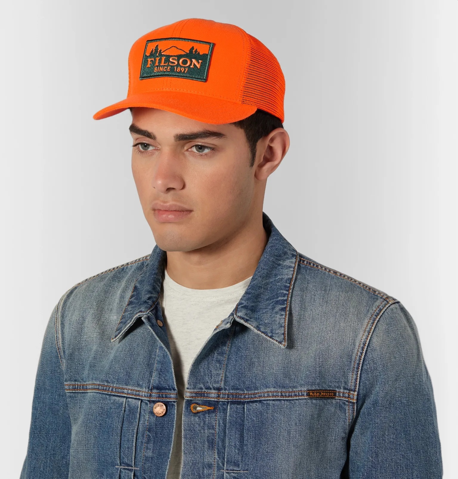 Logger Logo-Appliquéd Canvas and Mesh Trucker Cap - 2