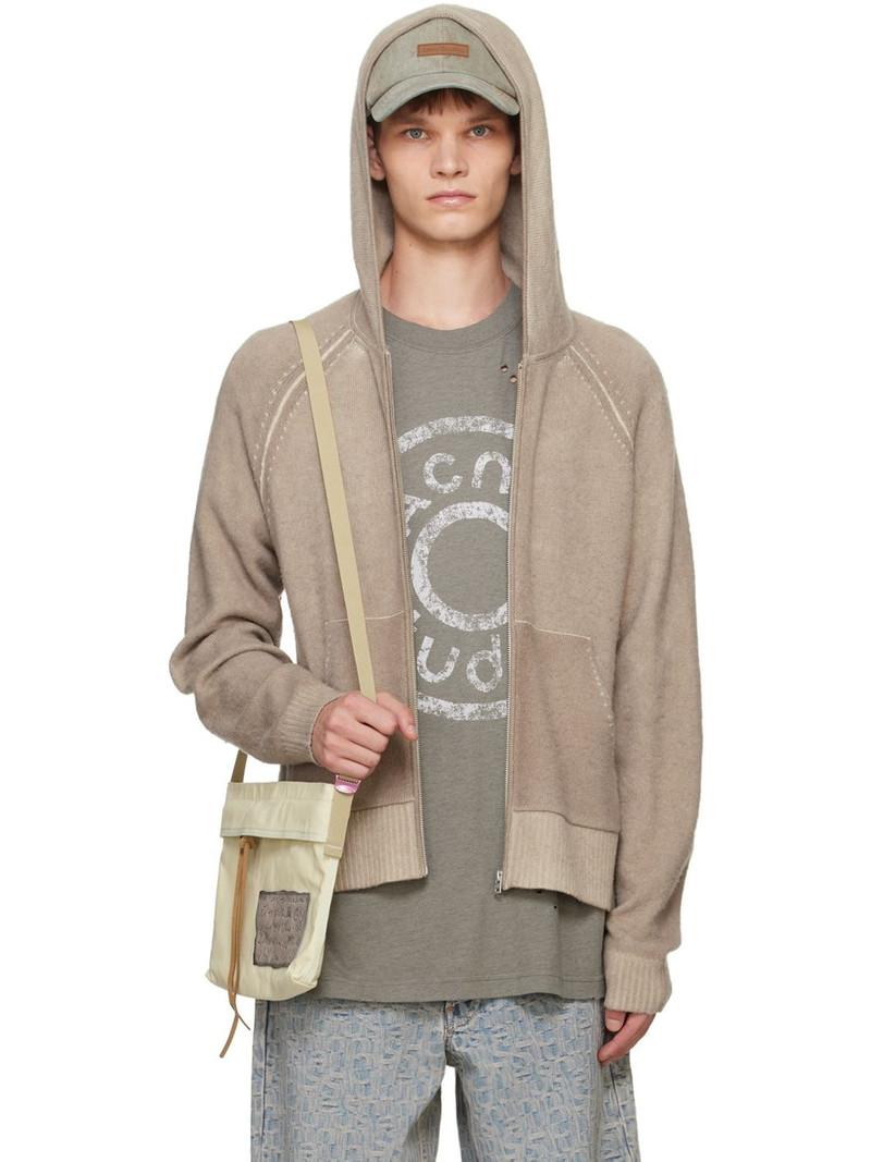 Taupe Raglan Sleeve Hoodie 1