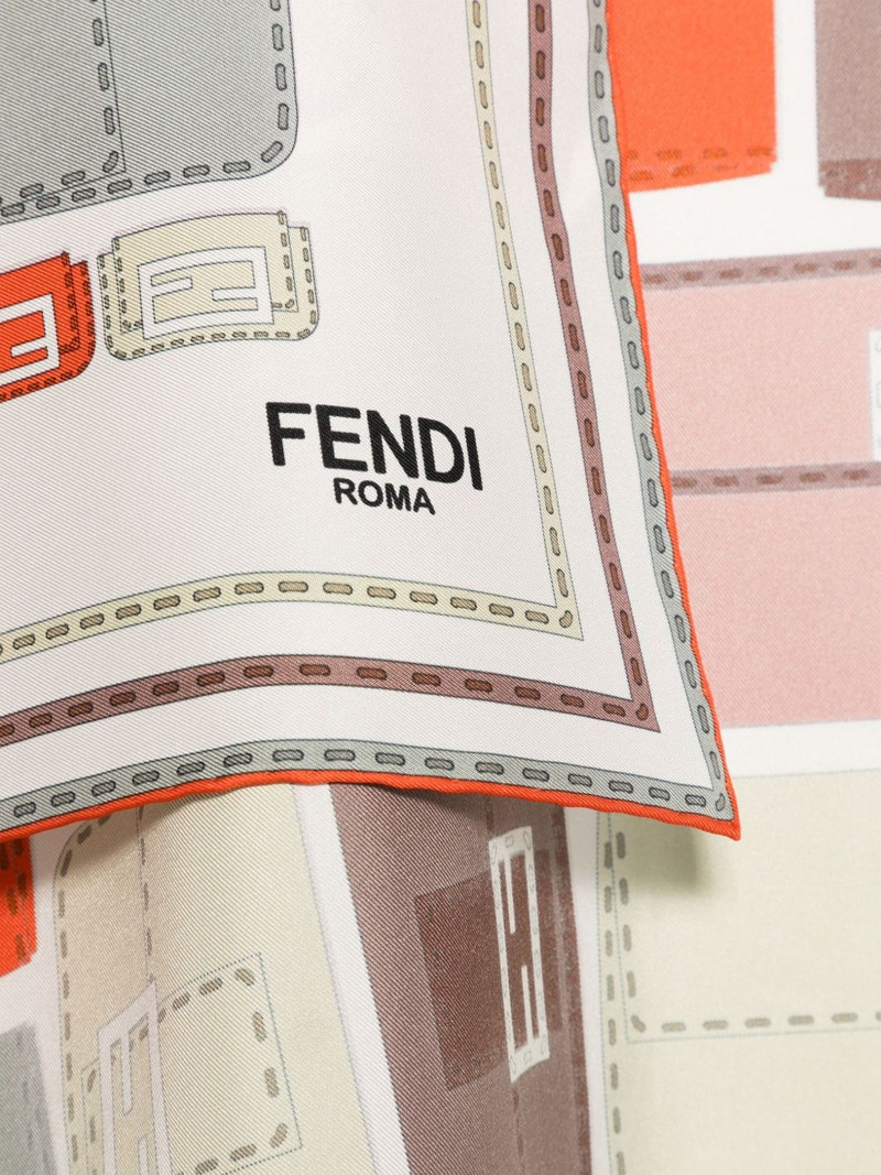 FENDI abstract-pattern scarf outlook