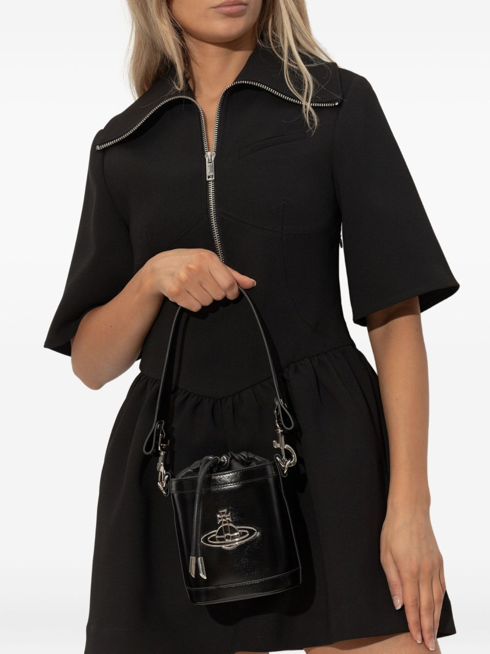 orb-embellished bucket bag - 2